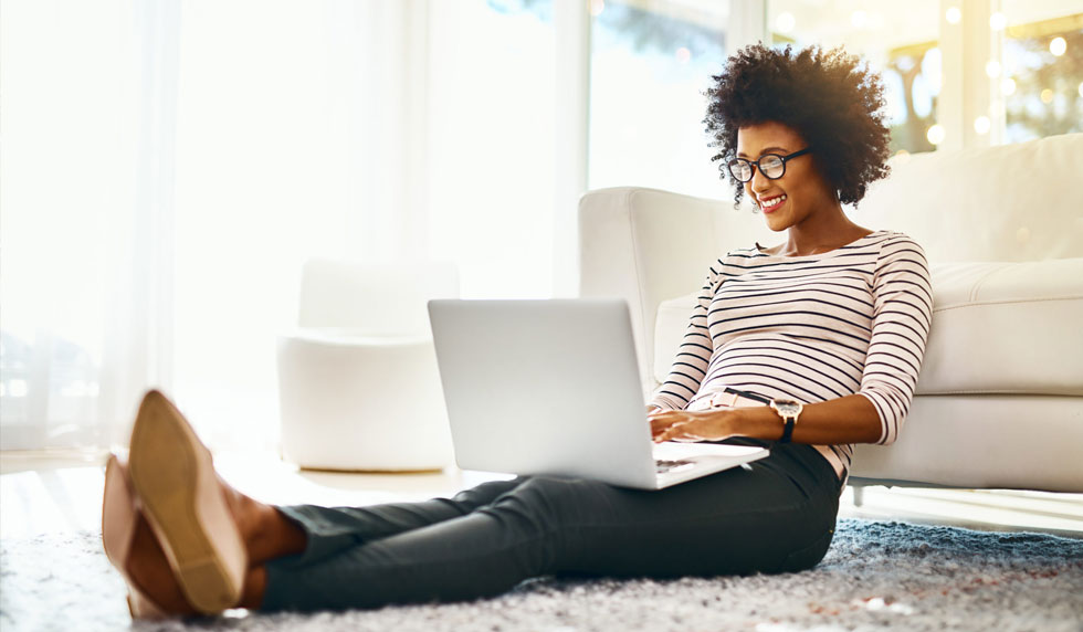 Woman on laptop